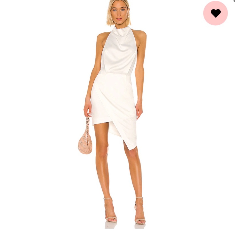 White Asymmetrical Dress, ELLIATT Camo Dress